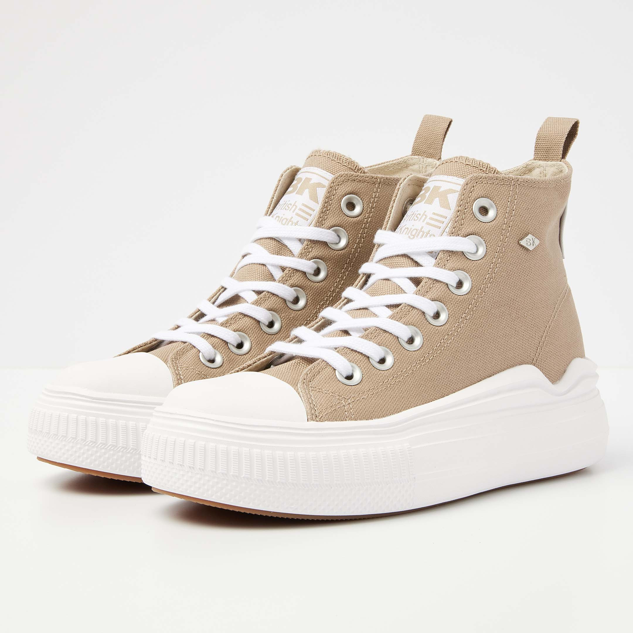 British Knights Sneaker Front view  B53-3710-05 KAYA FLOW MID HIGH-TOP FEMALE