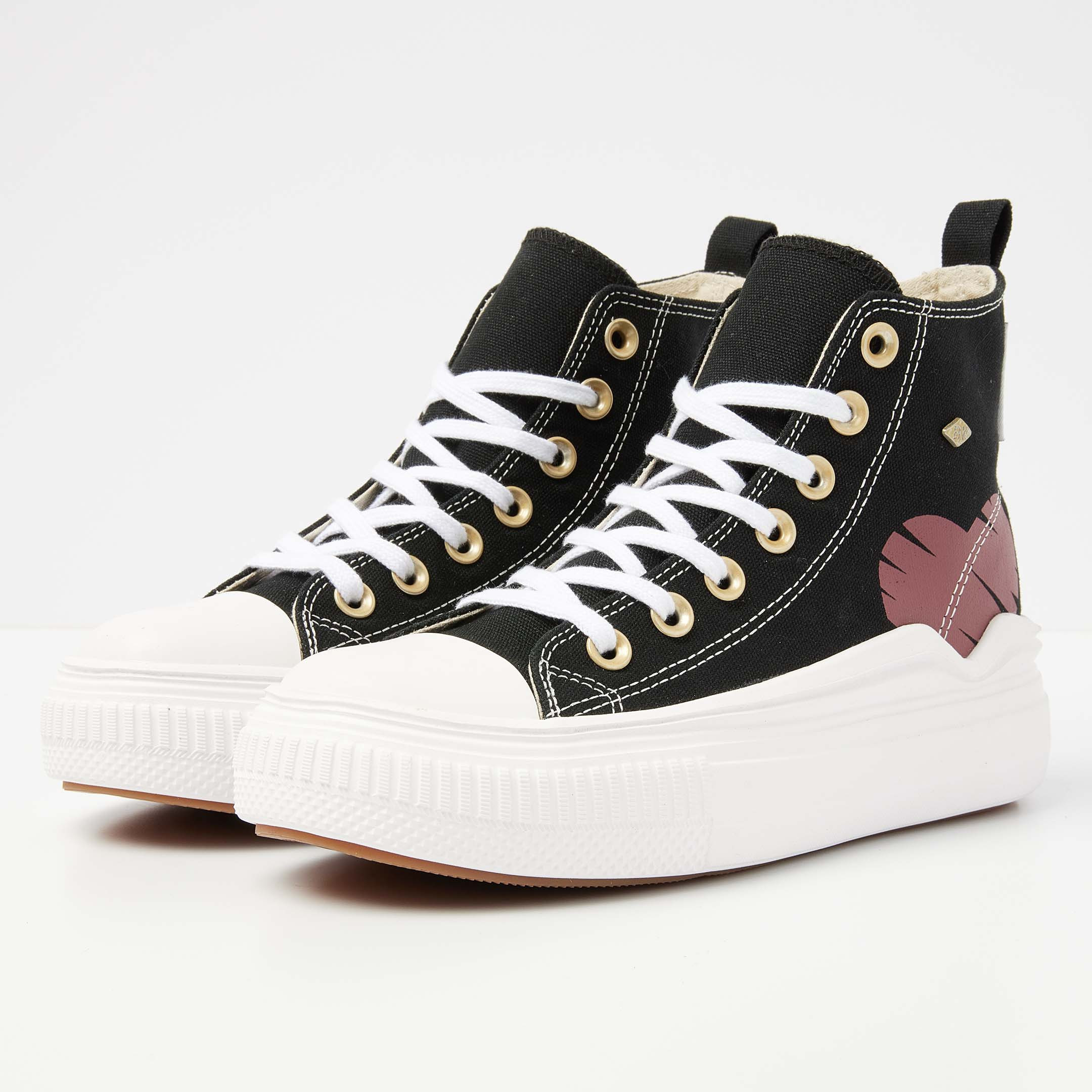 British Knights Sneaker Front view  B53-3711-08 KAYA FLOW MID HIGH-TOP FEMALE